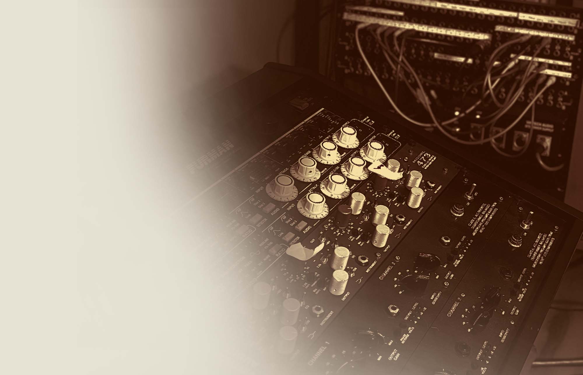 Professional mixing console inside Cherry Sound studio